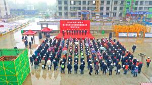 集團(tuán)公司在凌波苑高層住宅項(xiàng)目舉辦施工現(xiàn)場(chǎng)標(biāo)準(zhǔn)化管理暨雙重預(yù)防體系觀摩會(huì)！